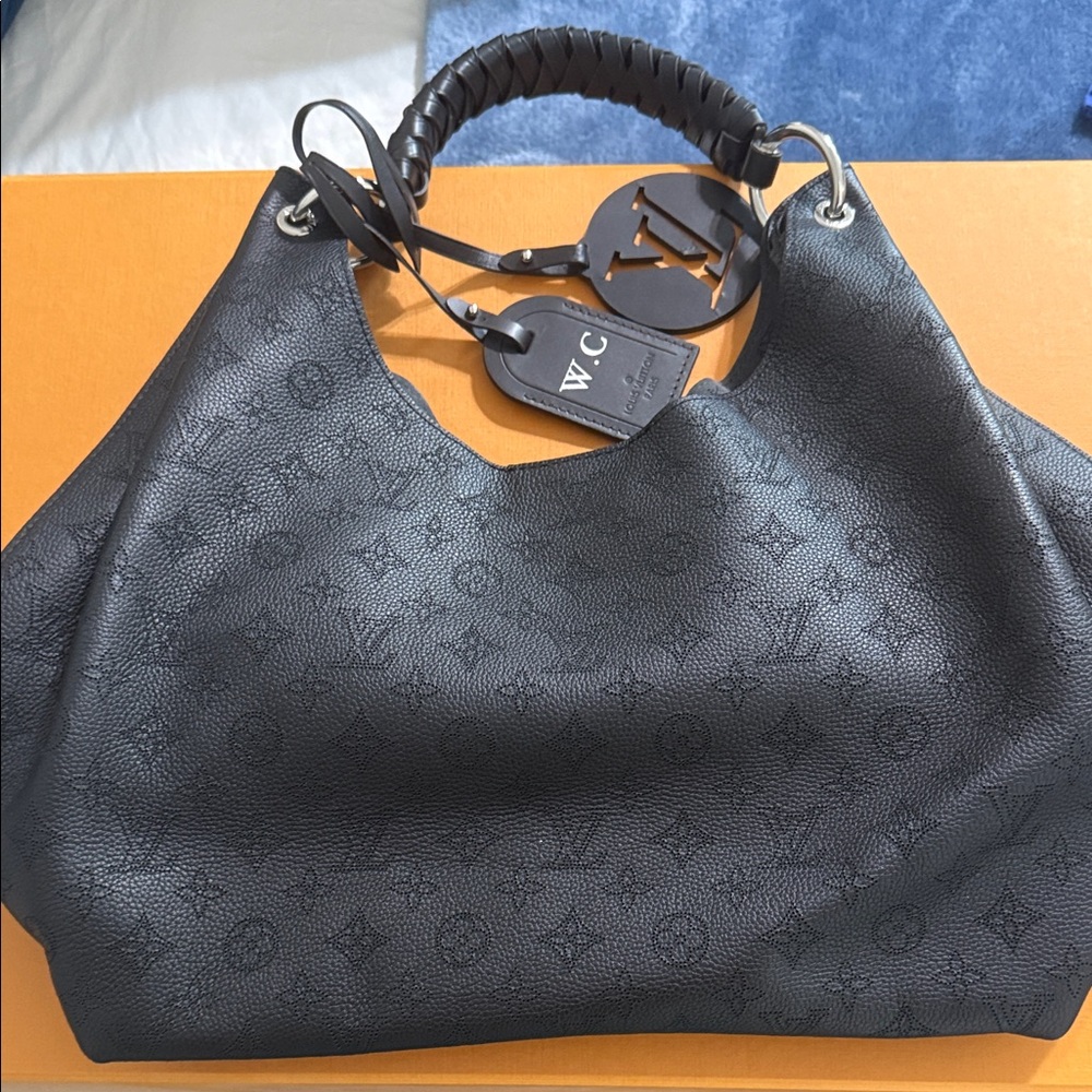 Louis Vuitton Dark Gray Monogram Hobo Bag